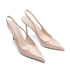 Cihi Lambskin Mirror Pointed-Toe Pumps