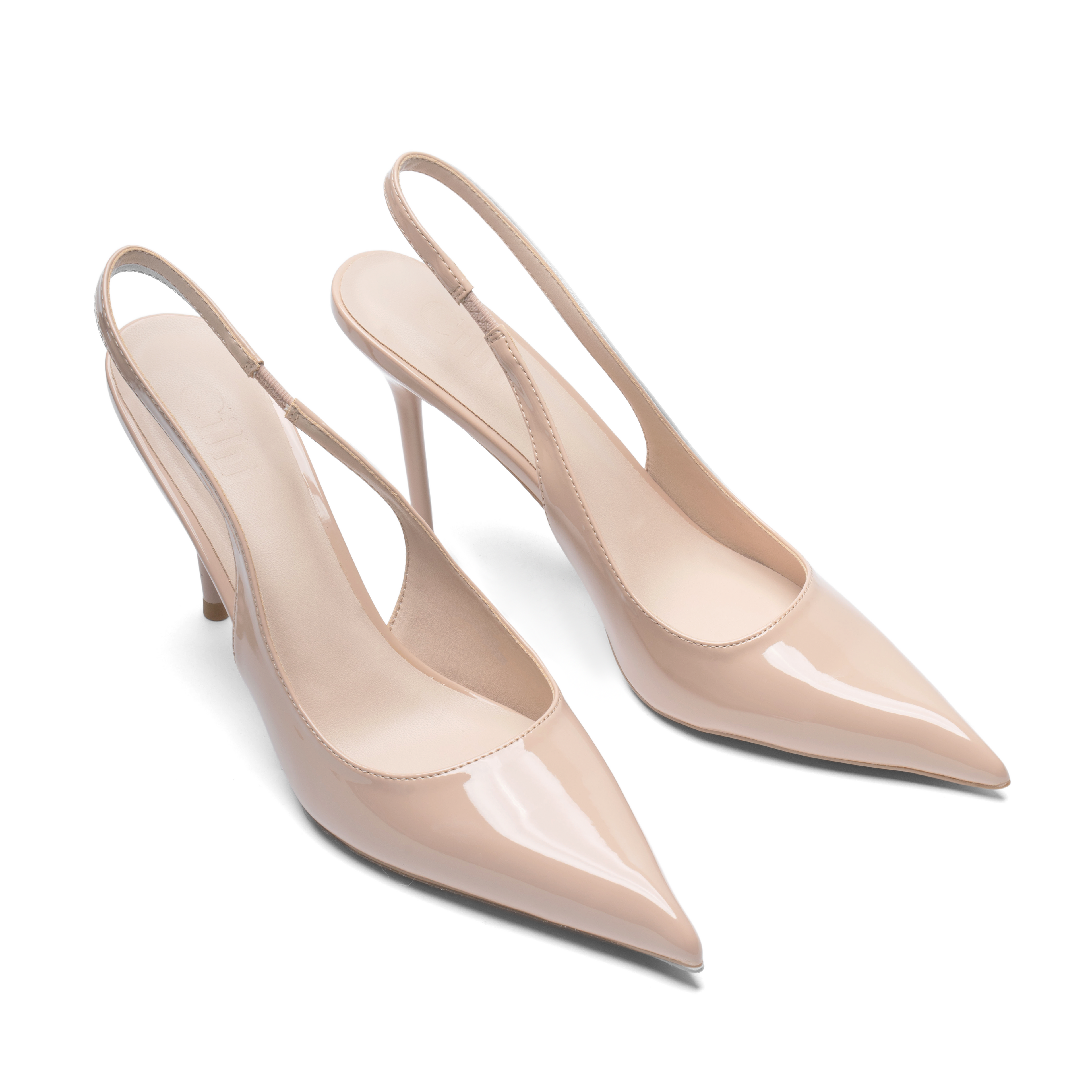 Cihi Lambskin Mirror Pointed-Toe Pumps