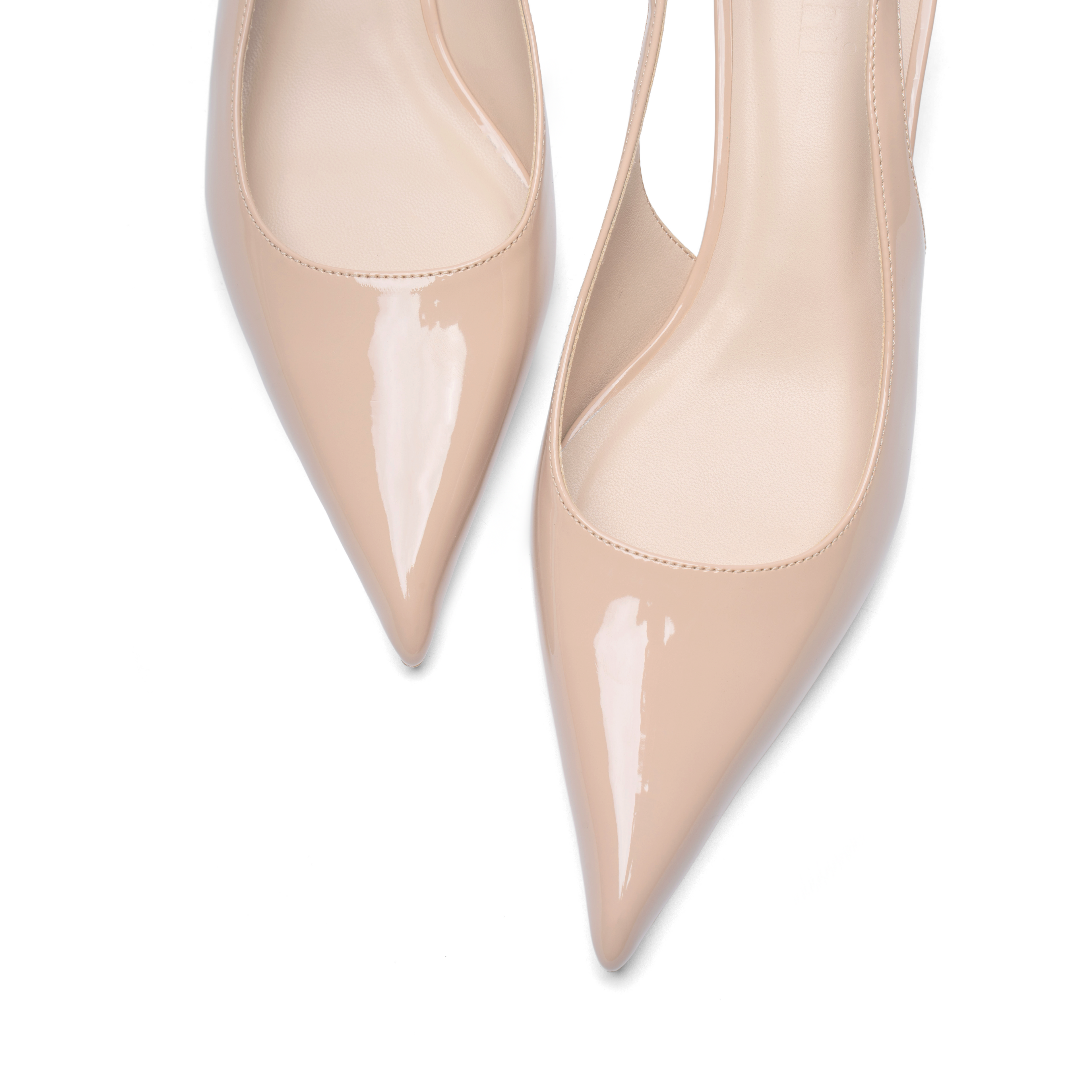 Cihi Lambskin Mirror Pointed-Toe Pumps