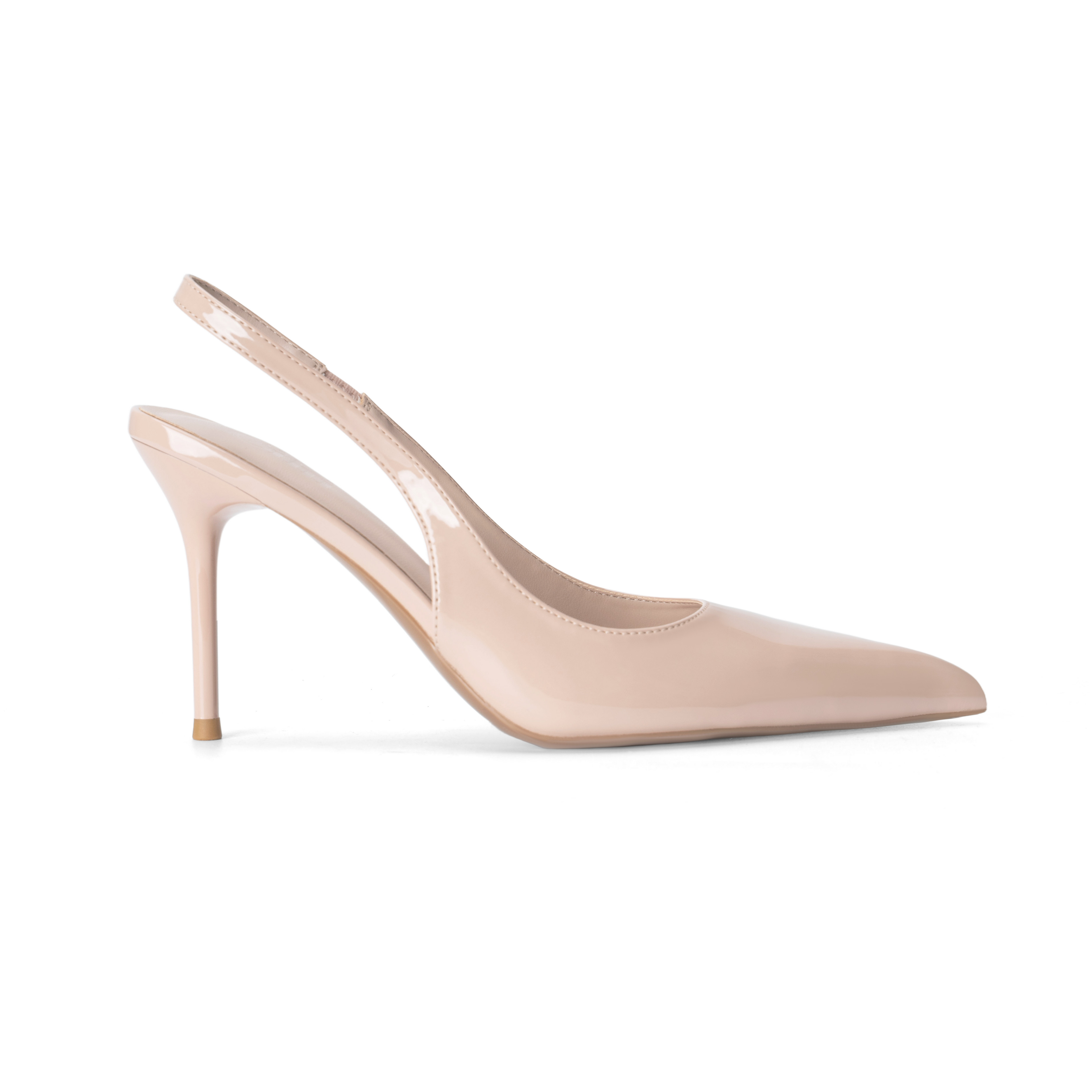 Cihi Lambskin Mirror Pointed-Toe Pumps