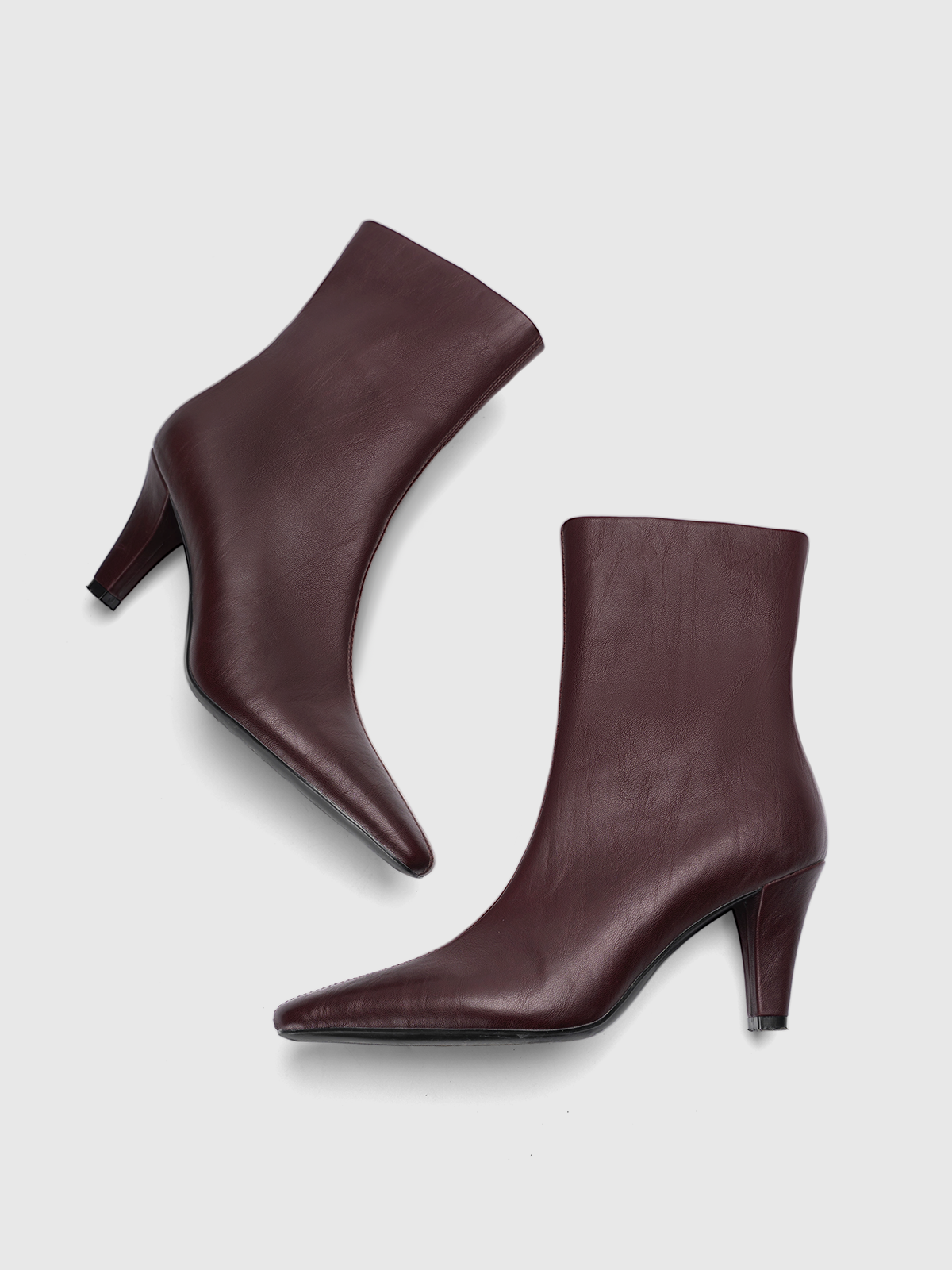 Cihi Minimal Tapered Heel Mid-Calf Boots