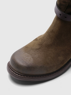 Cihi Vintage Burnished Block-Heel