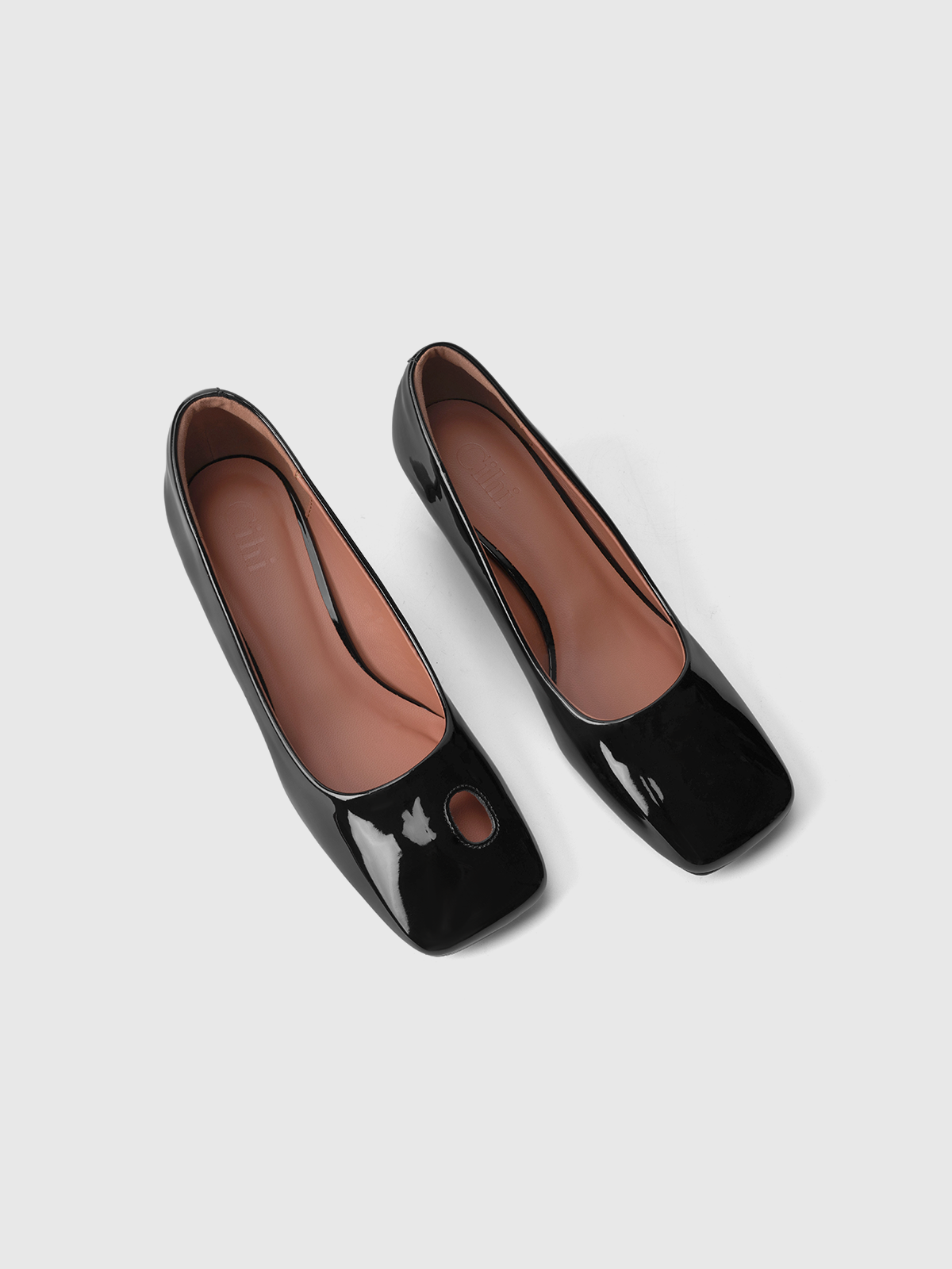 Cihi Elegant Square-Toe Kitten-Heel