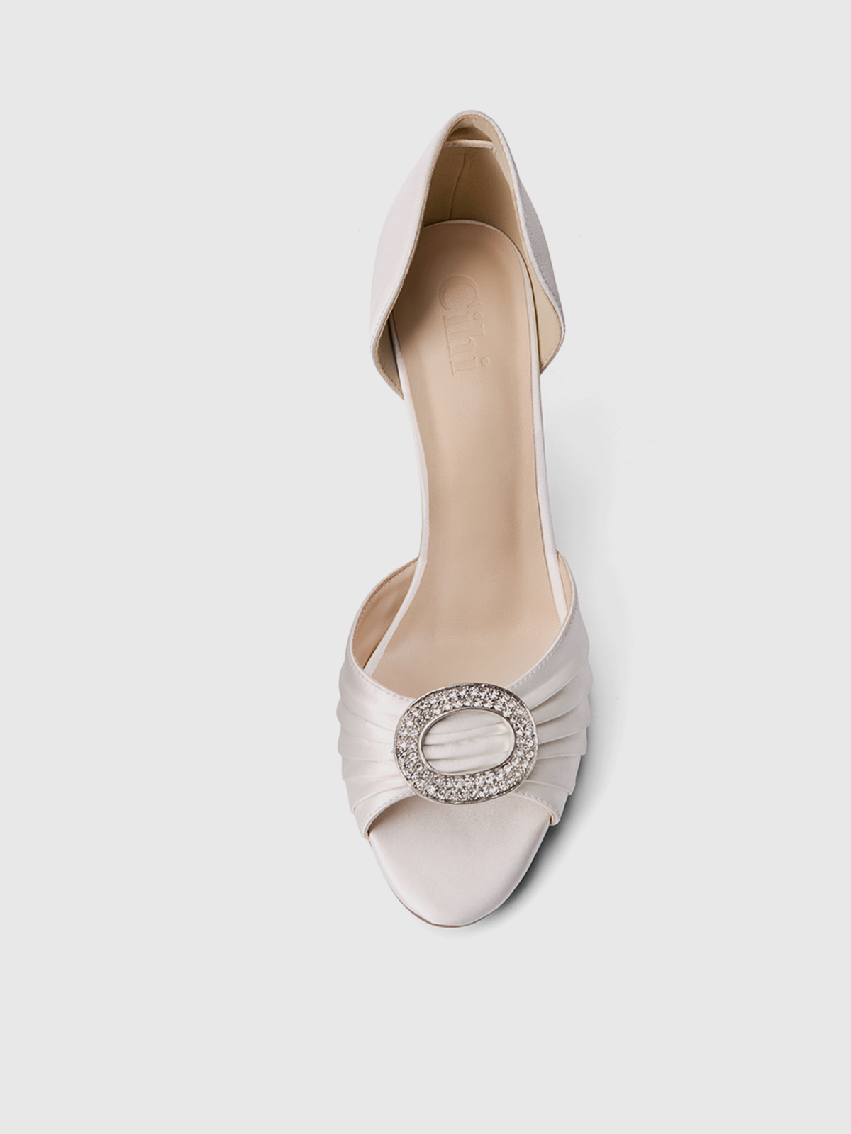 Cihi Elegant Ruched Open-Toe
