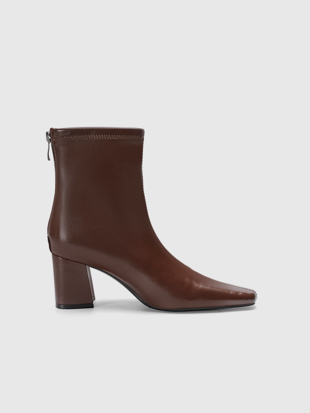 Cihi Sharp Square-Toe Block-Heel