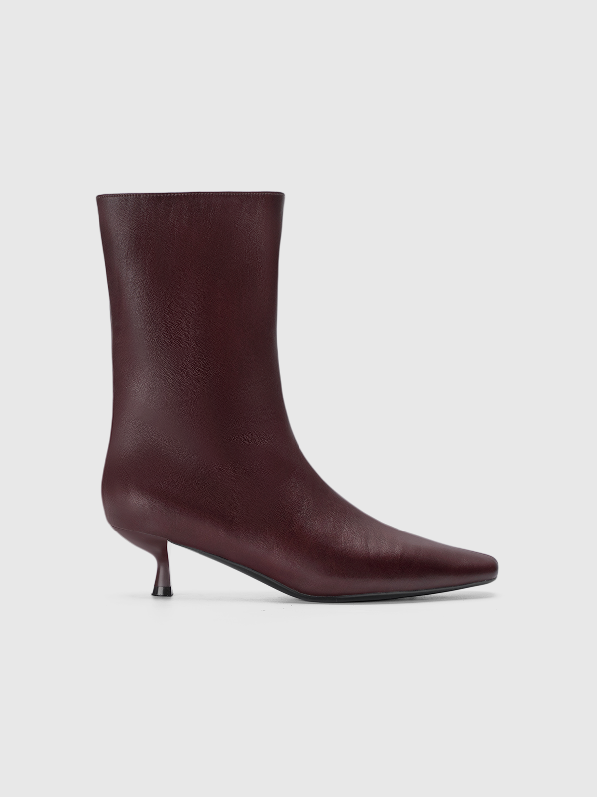 Cihi Oakmoss Side Zip Kitten Heel Boots