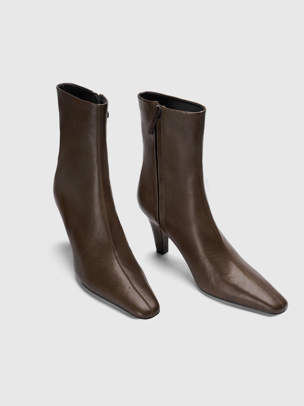 Cihi Minimal Tapered Heel Mid-Calf Boots