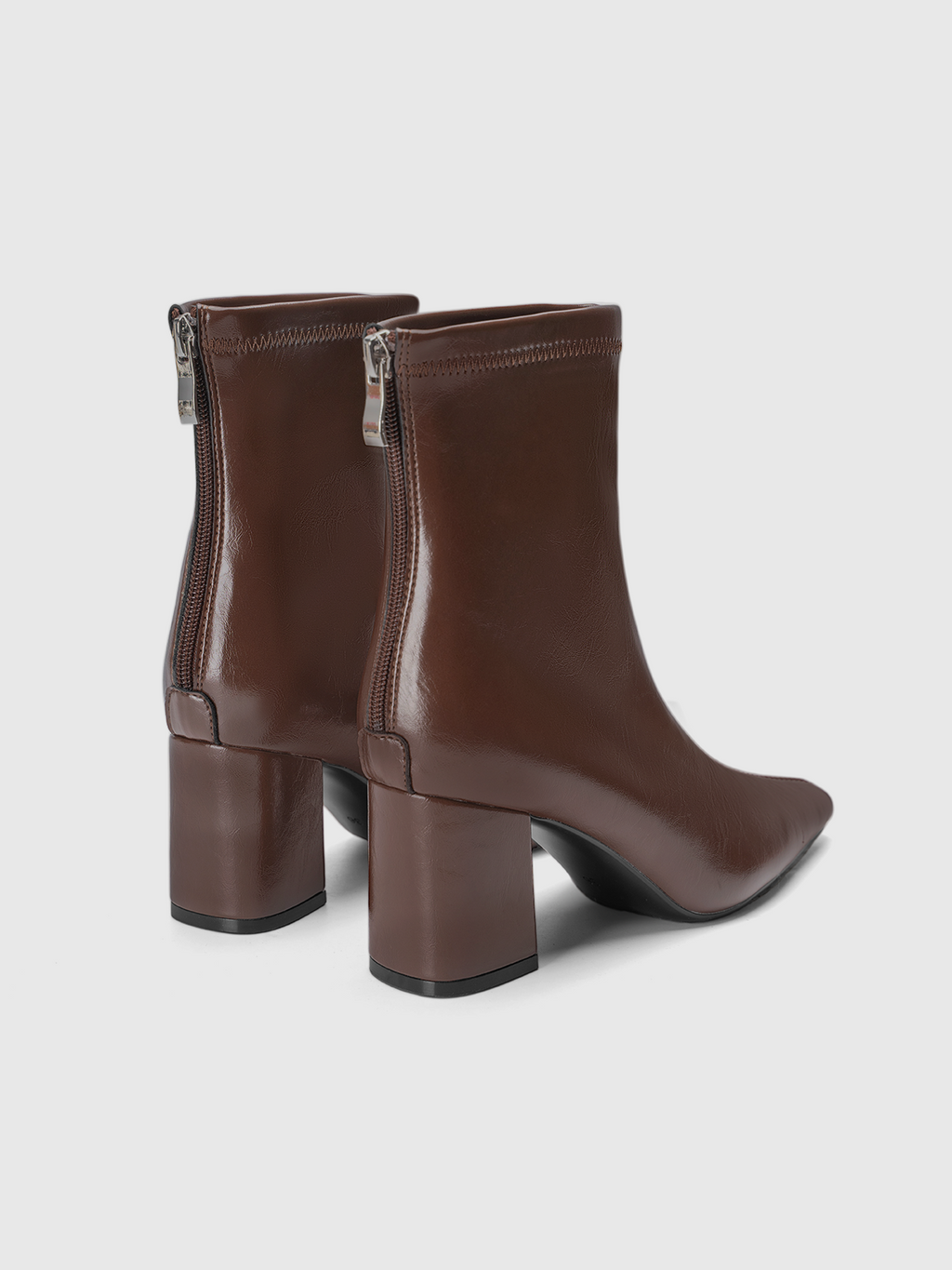 Cihi Sharp Square-Toe Block-Heel