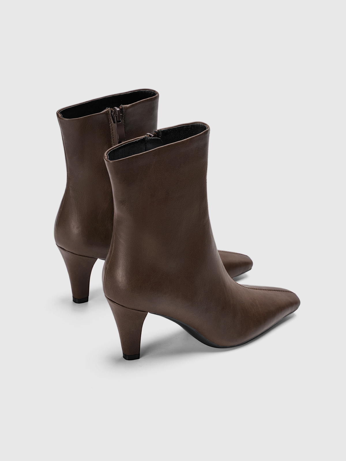 Cihi Minimal Tapered Heel Mid-Calf Boots