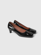 Cihi Elegant Square-Toe Kitten-Heel