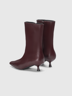 Cihi Oakmoss Side Zip Kitten Heel Boots