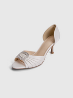Cihi Elegant Ruched Open-Toe