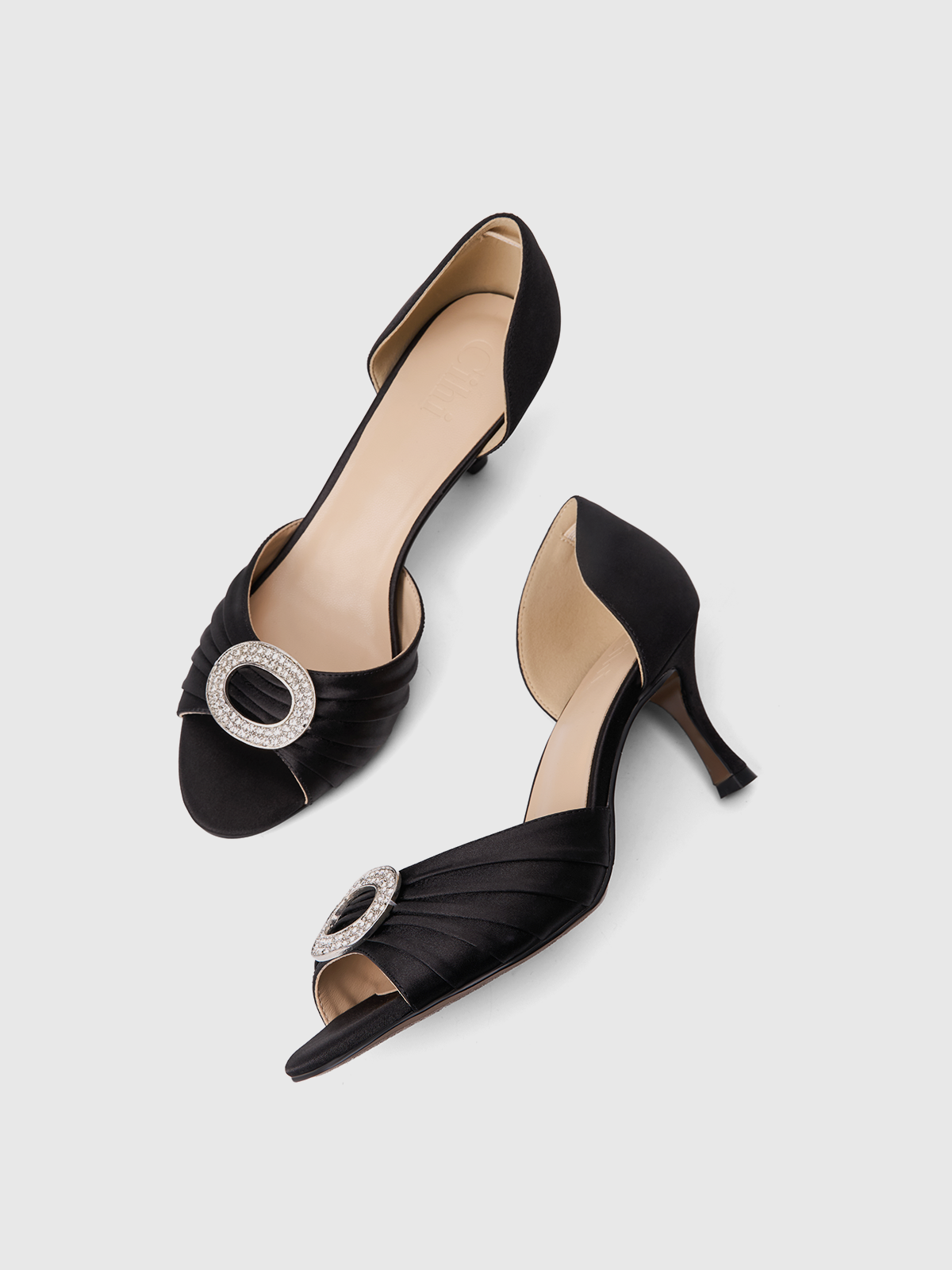 Cihi Elegant Ruched Open-Toe