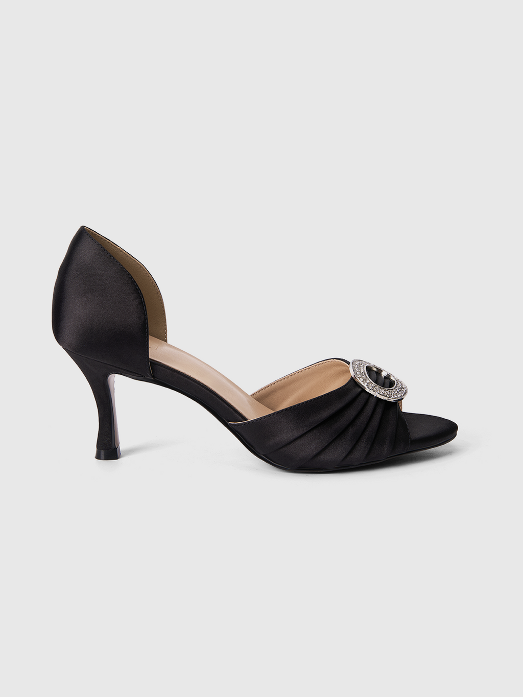 Cihi Elegant Ruched Open-Toe