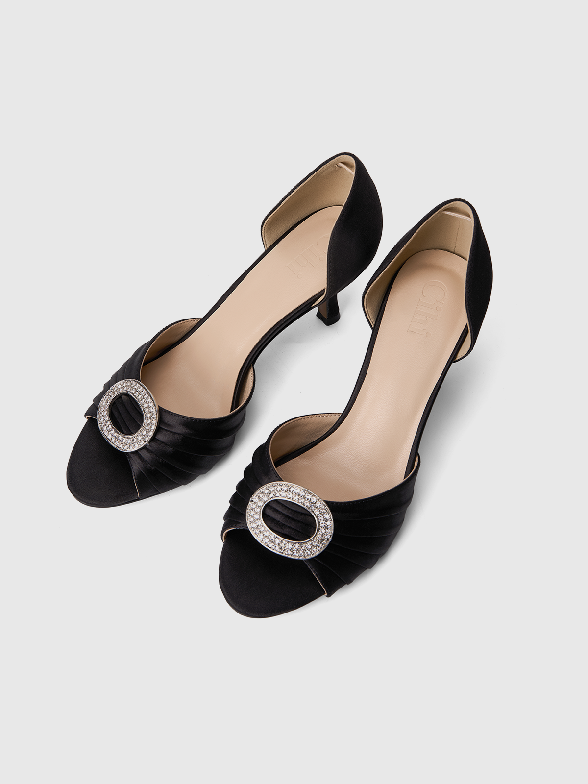 Cihi Elegant Ruched Open-Toe