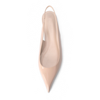 Cihi Lambskin Mirror Pointed-Toe Pumps
