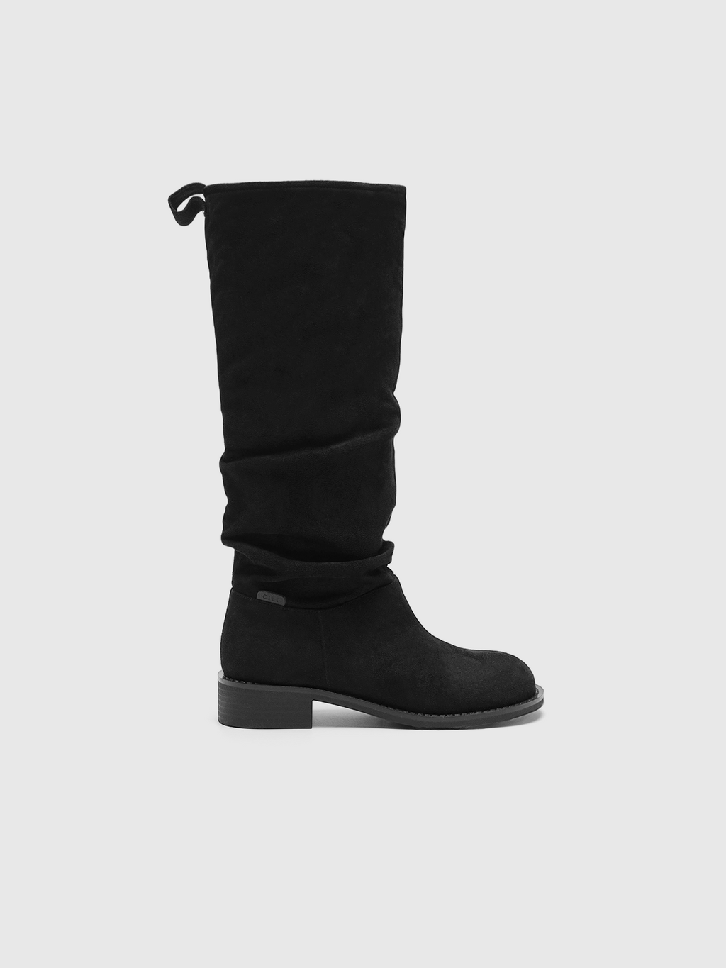 Cihi Fjaka Ruched Suede Round Toe Boots