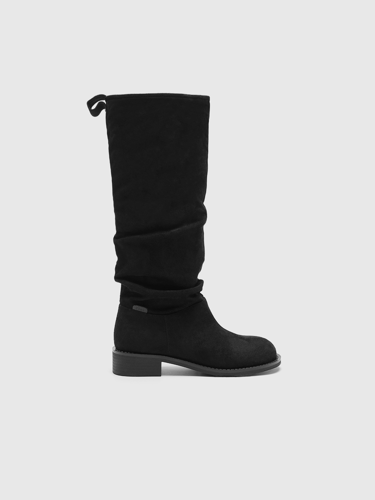 Cihi Fjaka Ruched Suede Round Toe Boots