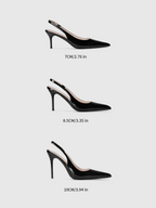 Cihi Lambskin Mirror Pointed-Toe Pumps