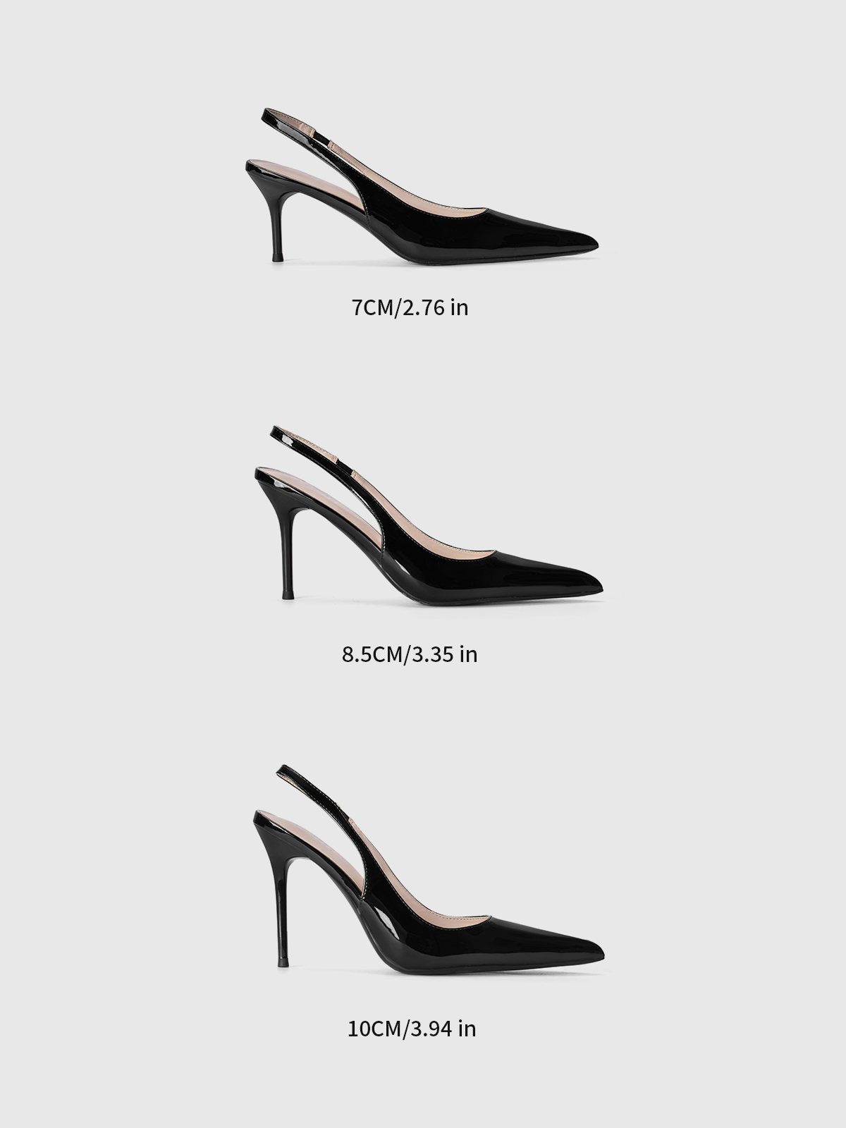 Cihi Lambskin Mirror Pointed-Toe Pumps