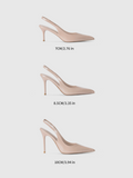 Cihi Lambskin Mirror Pointed-Toe Pumps