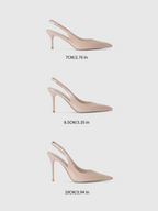 Cihi Lambskin Mirror Pointed-Toe Pumps
