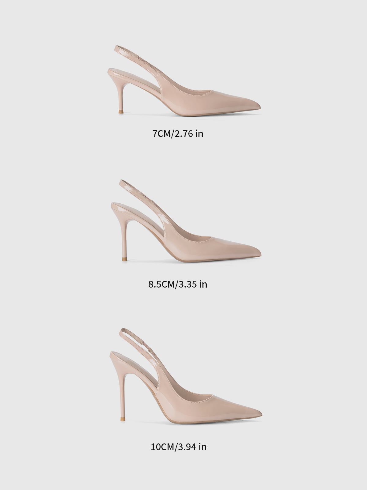 Cihi Lambskin Mirror Pointed-Toe Pumps