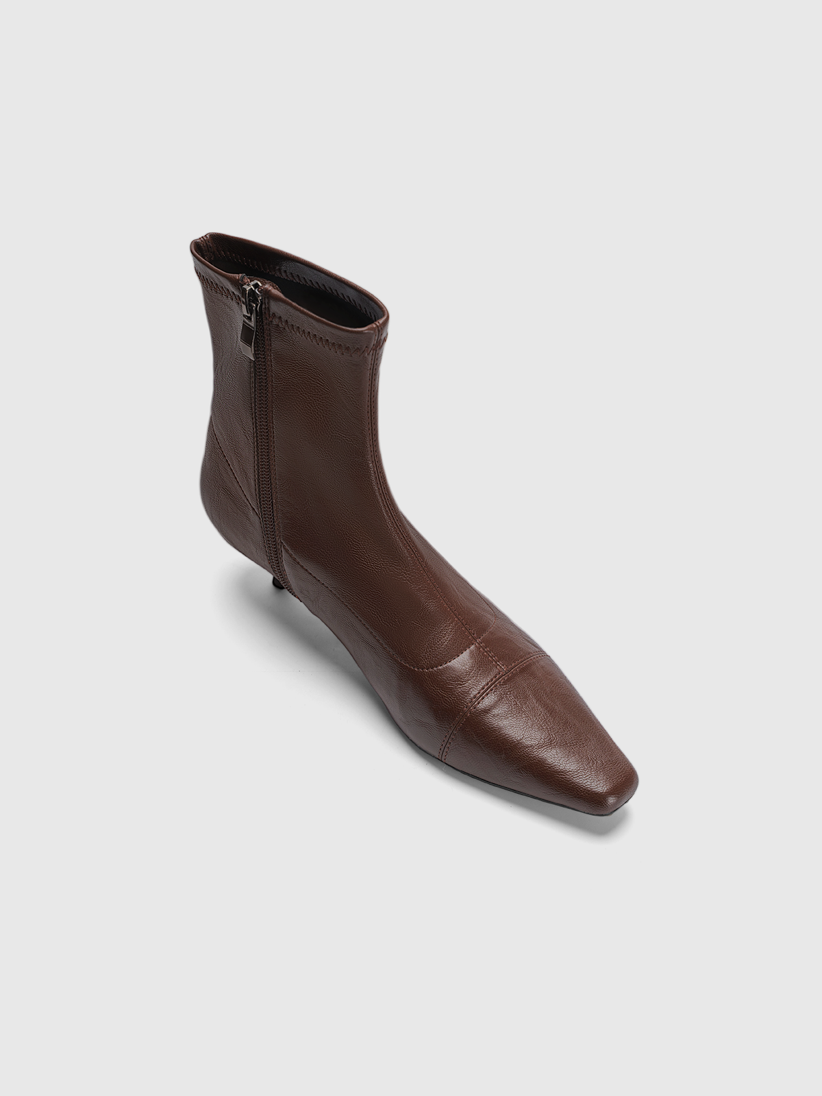 Cihi Vintage Square-Toe Kitten-Heel