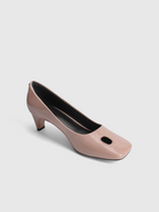Cihi Elegant Square-Toe Kitten-Heel