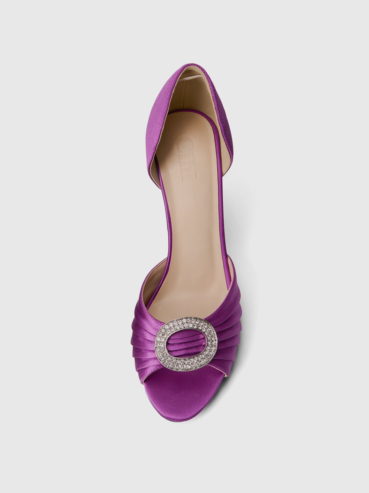 Cihi Elegant Ruched Open-Toe