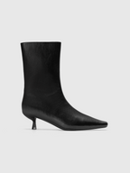 Cihi Oakmoss Side Zip Kitten Heel Boots