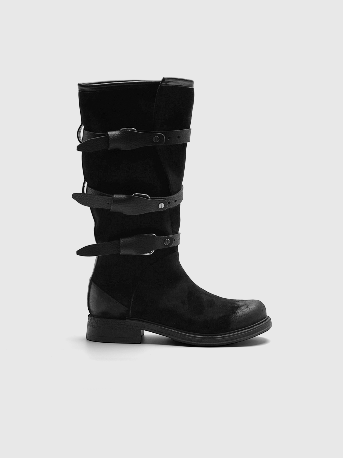 Cihi Vintage Burnished Block-Heel