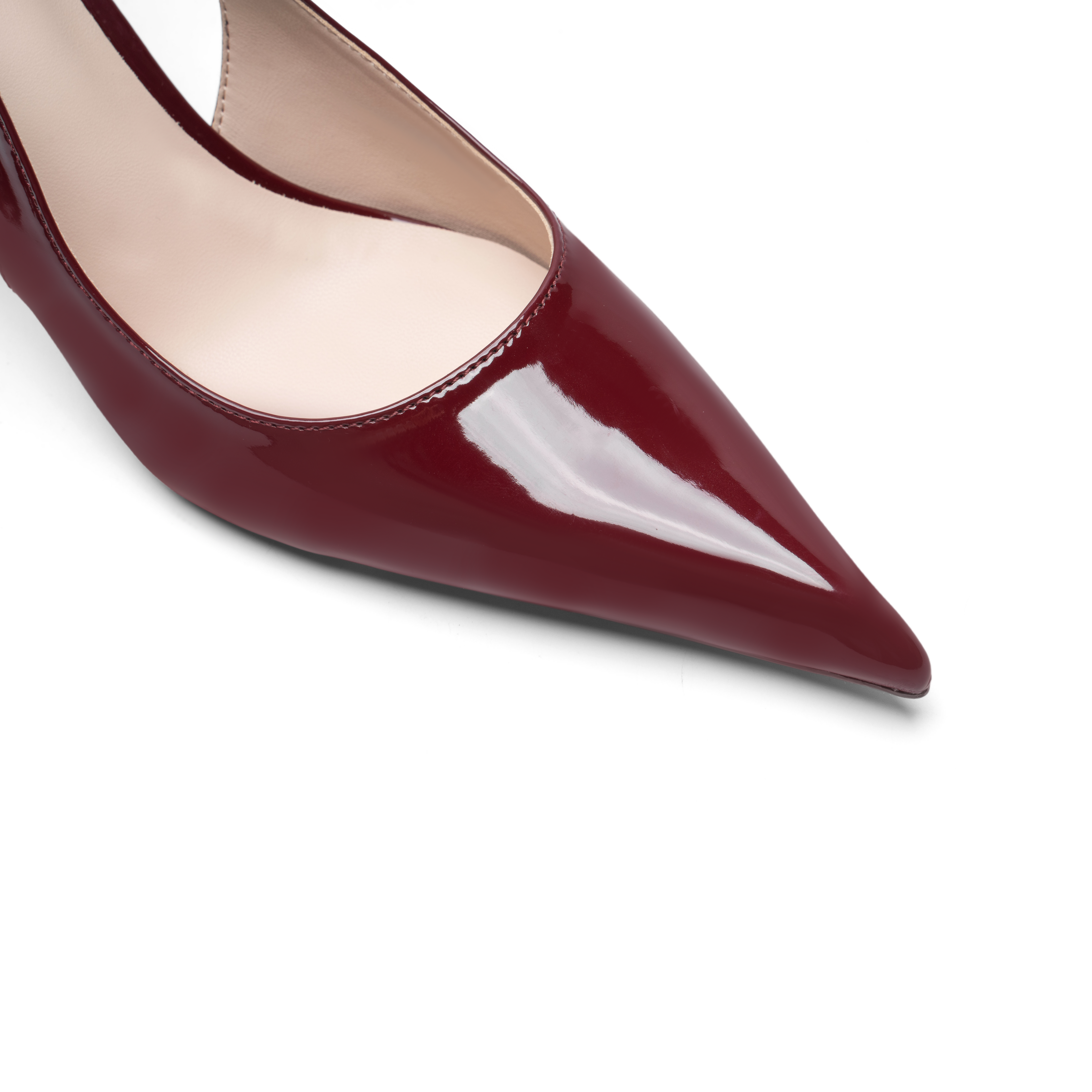 Cihi Lambskin Mirror Pointed-Toe Pumps