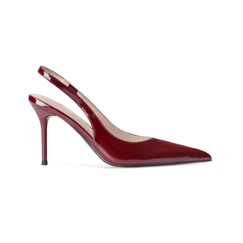 Cihi Lambskin Mirror Pointed-Toe Pumps