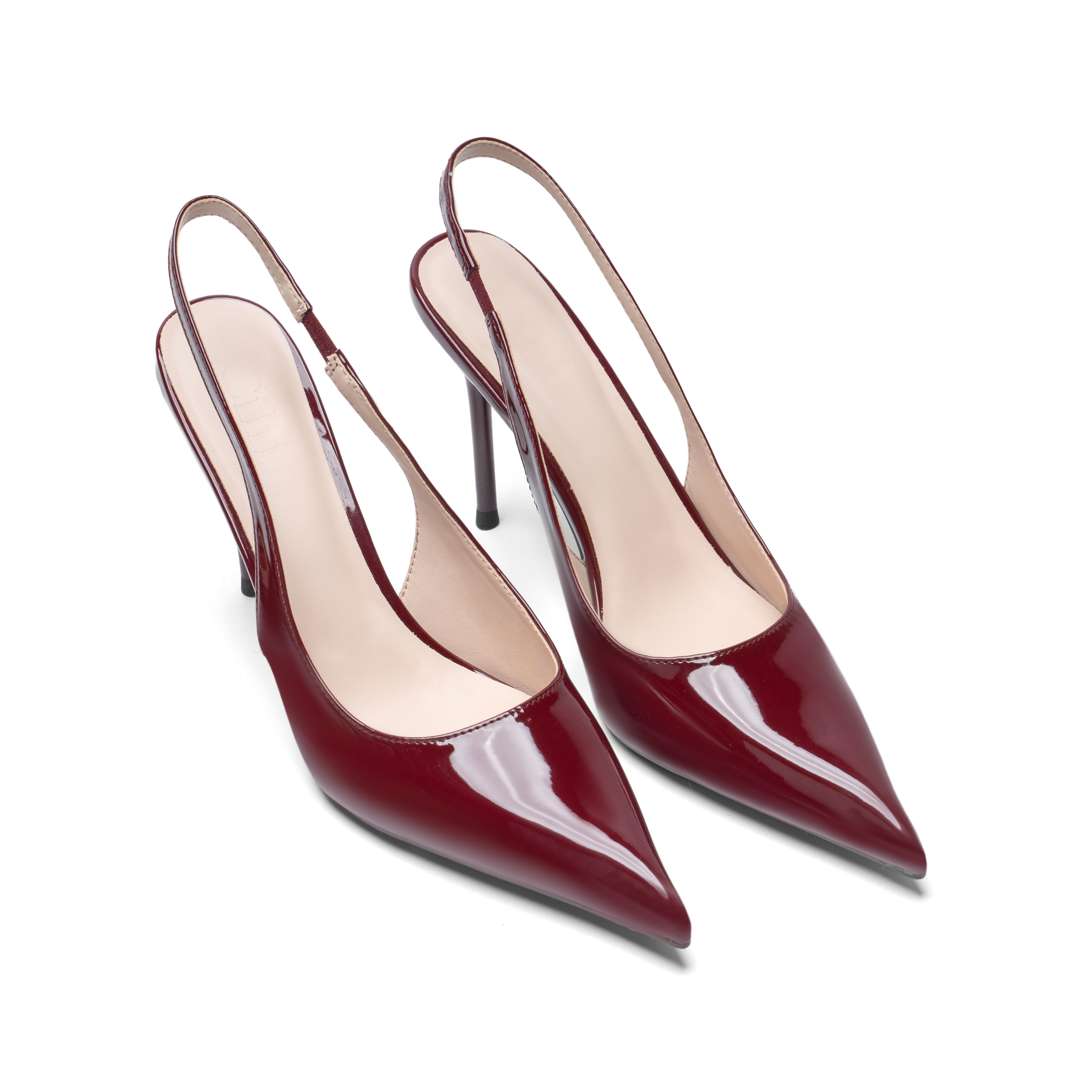 Cihi Lambskin Mirror Pointed-Toe Pumps