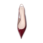 Cihi Lambskin Mirror Pointed-Toe Pumps