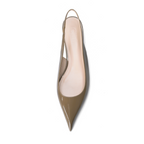 Cihi Lambskin Mirror Pointed-Toe Pumps