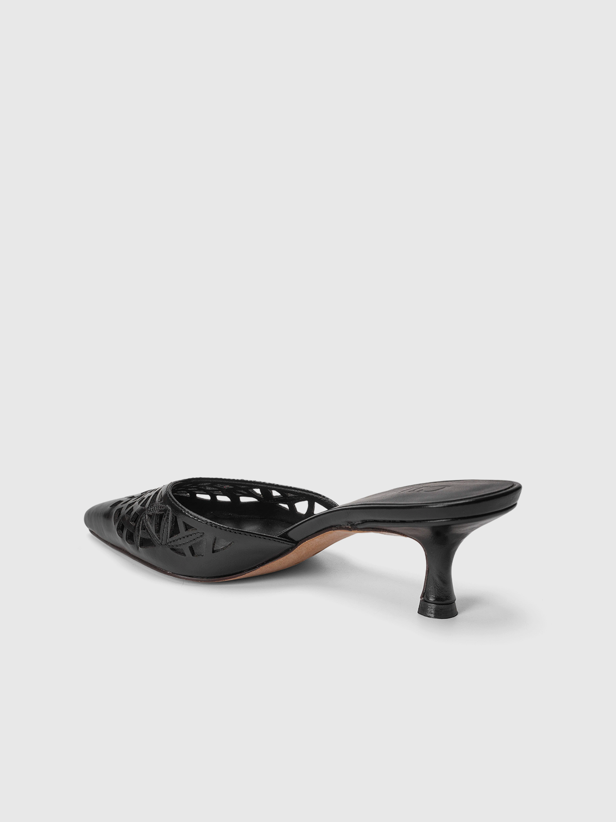 Cihi Architectural Floral Kitten-Heel