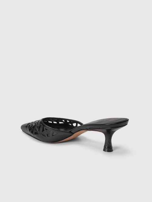 Cihi Architectural Floral Kitten-Heel