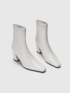 Cihi Sharp Square-Toe Block-Heel