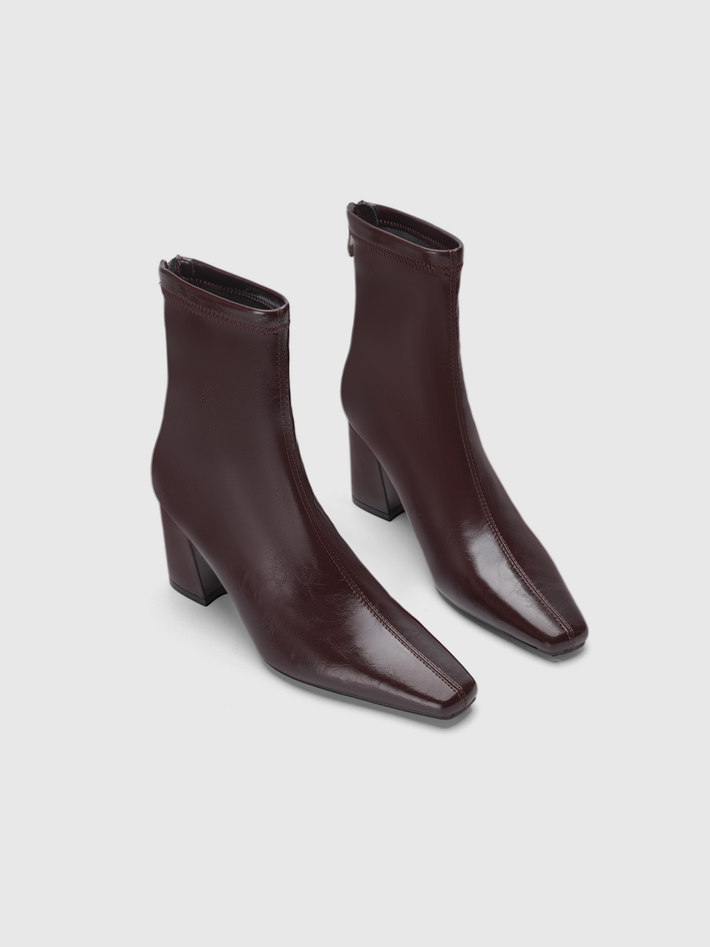 Cihi Sharp Square-Toe Block-Heel