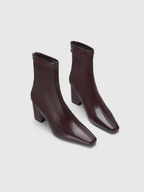 Cihi Sharp Square-Toe Block-Heel