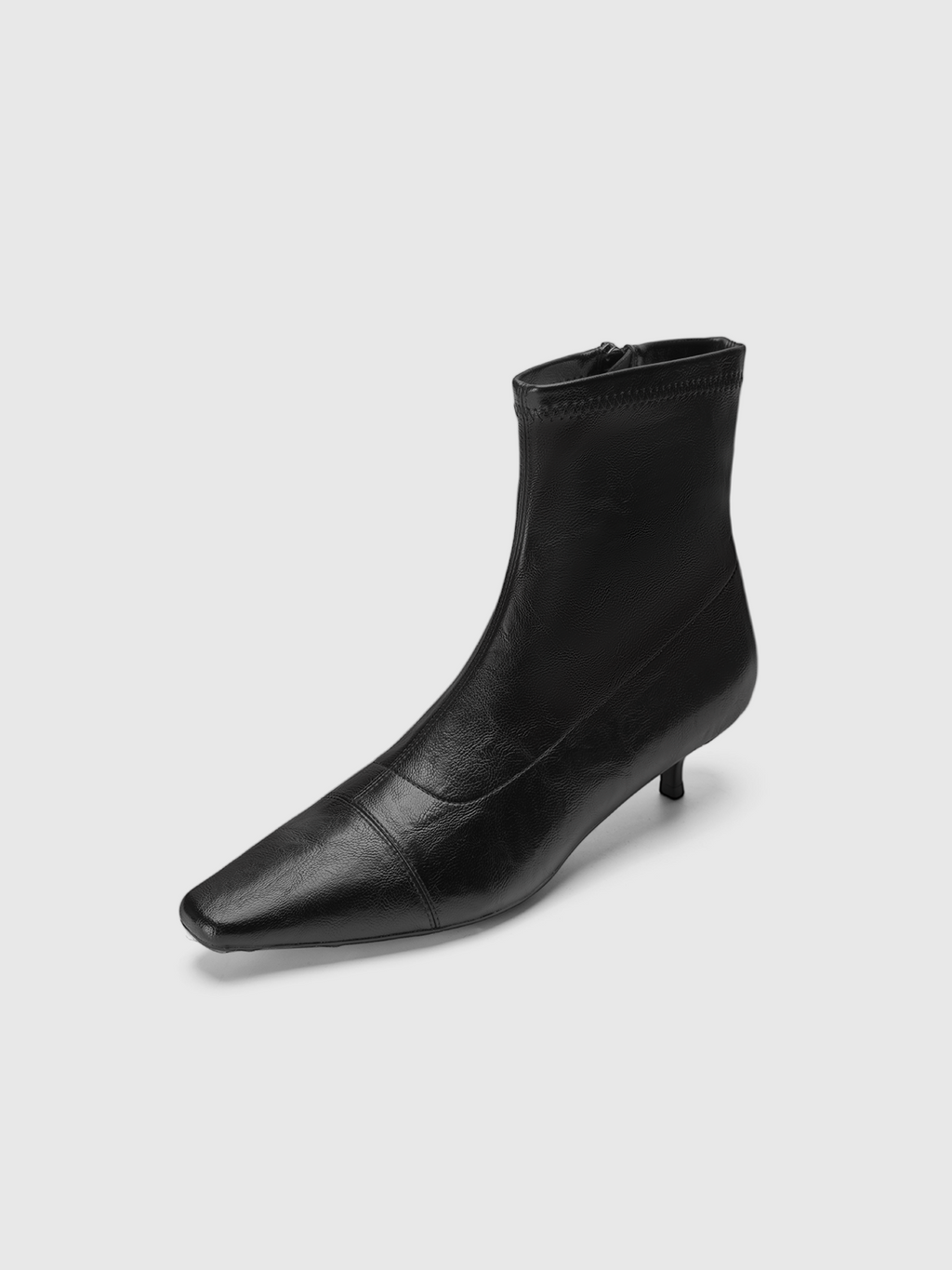 Cihi Vintage Square-Toe Kitten-Heel