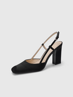 Cihi Elegant Stitched Block-Heel