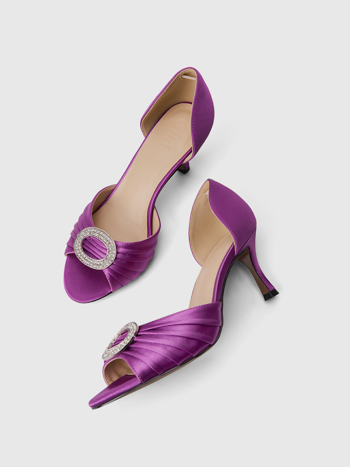 Cihi Elegant Ruched Open-Toe
