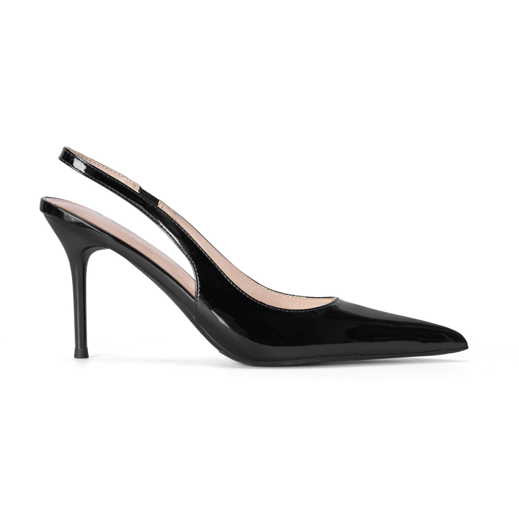 Cihi Lambskin Mirror Pointed-Toe Pumps
