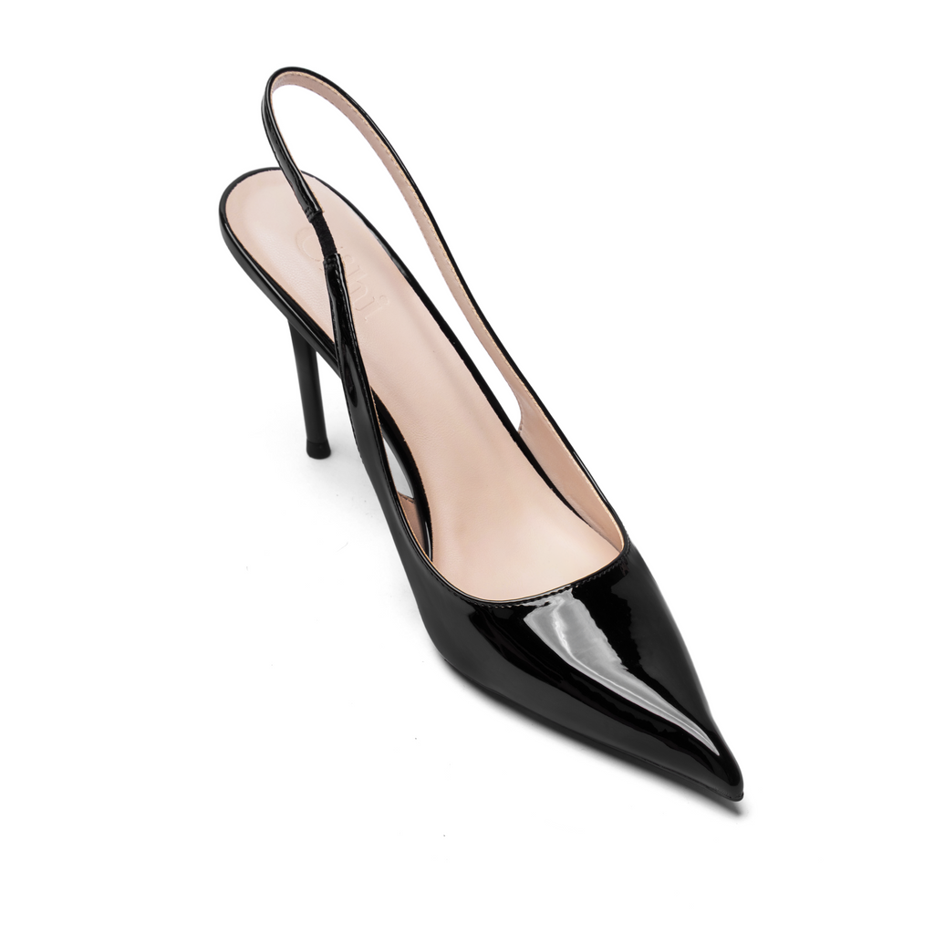 Cihi Lambskin Mirror Pointed-Toe Pumps