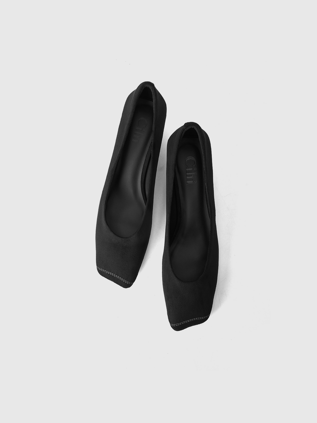 Cihi Elegant Stitched Kitten-Heel