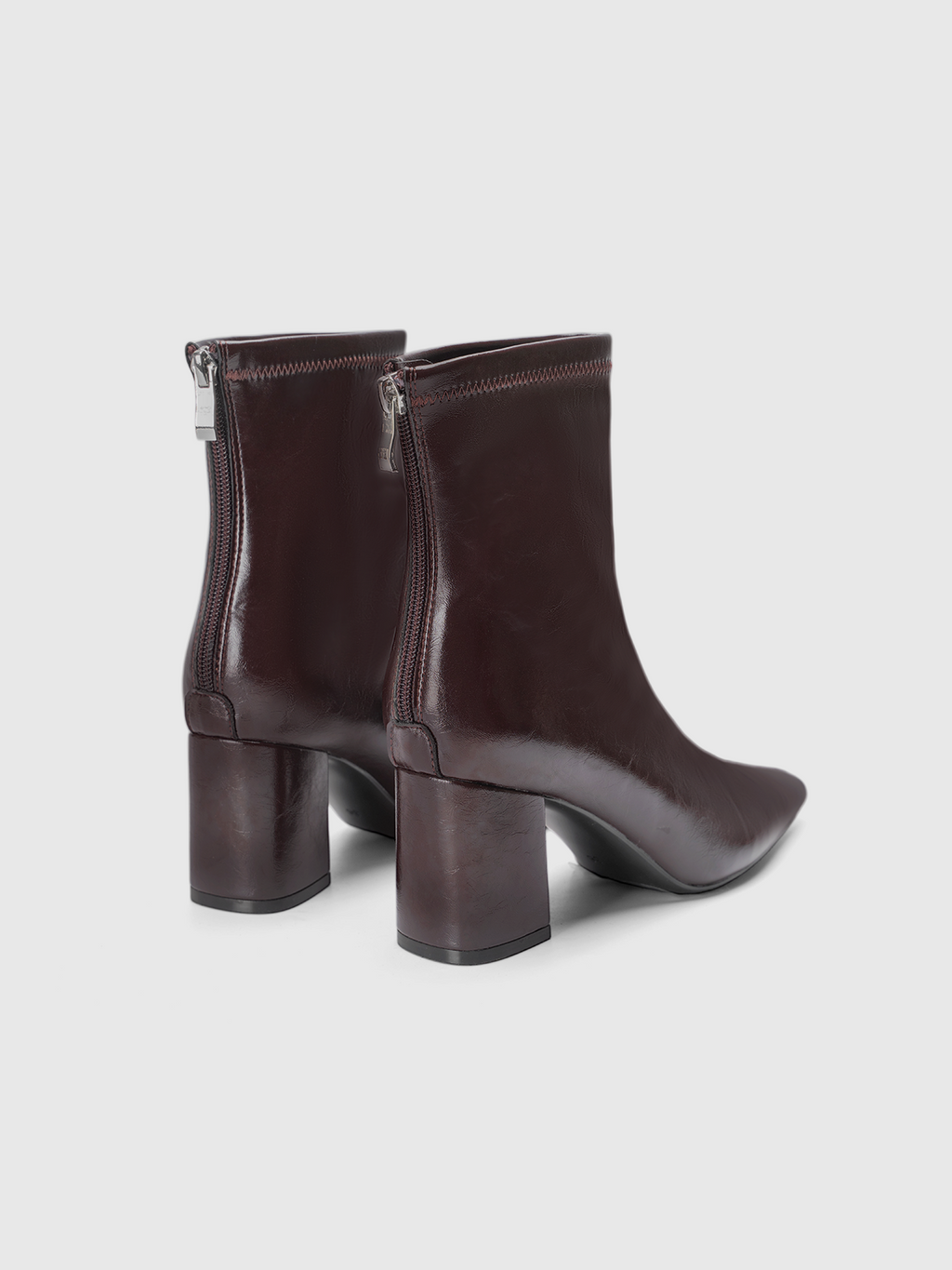 Cihi Sharp Square-Toe Block-Heel