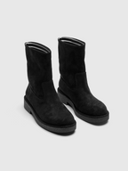 Cihi Estrella Suede Stripe Foldable Ankle Boots